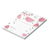 スイカ誕生日タイムカプセルメッセージ ノートパッド (回転)