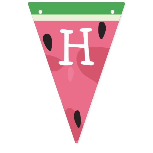 スイカ誕生日バナー バンティングフラッグ (第2の旗)