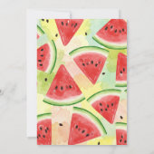 スイカ誕生日パーティーの招待状 招待状 (裏面)