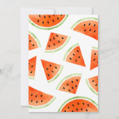 スイカ誕生日パーティー夏ビーチ 招待状 (裏面)