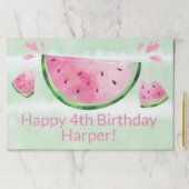 スイカ誕生日パーティー紙ランチョンマット ペーパーパッド (インサイチュ)