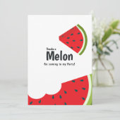 スイカ誕生日パーティー サンキューカード (スタンド正面)