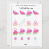 スイカ誕生日プレショoler幼児ゲームカード シーズンカード (裏面)