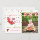 スイカ誕生日招待状メロンサマーパーティー 招待状 (正面)