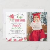 スイカ誕生日招待状 招待状 (正面)