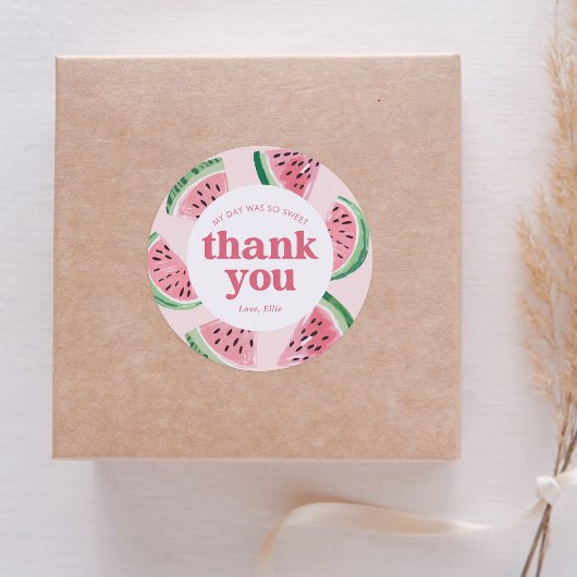 スイカ誕生日 ラウンドシール