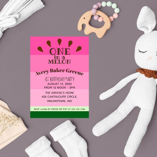 スイカ誕生日 招待状