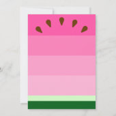 スイカ誕生日 招待状 (裏面)