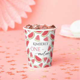 スイカ誕生日、1つのメロン誕生日パーティー 紙コップ