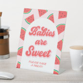 スイカ赤ちゃんシャワーのお気に入り 台座サイン (インサイチュ)