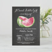 スイカ赤ちゃんシャワー招待状黒板 招待状 (スタンド正面)