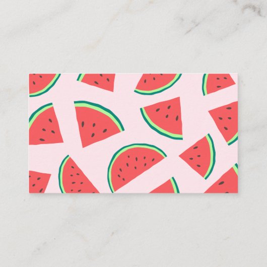 スイカ赤ちゃんシャワー推測いくつゲーム エンクロージャーカード (裏面)