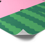 スイカ赤ちゃんシャワー歓迎ポスター ポスター (角)