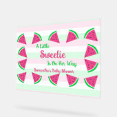 スイカ赤ちゃんシャワー アクリルサイン (傾斜)