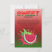 スイカ赤ちゃんシャワー サンキューカード (正面)