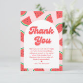 スイカ赤ちゃんシャワー サンキューカード (スタンド正面)