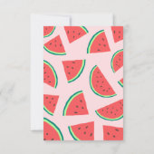 スイカ赤ちゃんシャワー サンキューカード (裏面)