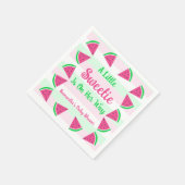 スイカ赤ちゃんシャワー スタンダードカクテルナプキン (角)