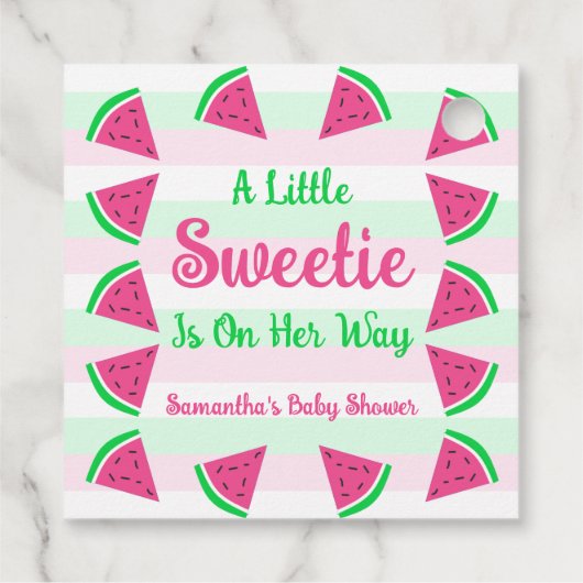 スイカ赤ちゃんシャワー フェイバータグ (裏面)