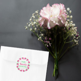 スイカ赤ちゃんシャワー ラウンドシール