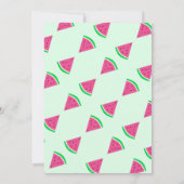 スイカ赤ちゃんシャワー 招待状 (裏面)