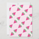 スイカ赤ちゃんシャワー 招待状 (裏面)