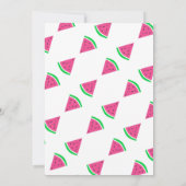 スイカ赤ちゃんシャワー 招待状 (裏面)