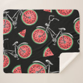 スイカ車、夏のパターン。 シェルパブランケット (正面(横))