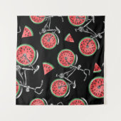 スイカ車、夏のパターン。 タペストリー (正面(横))