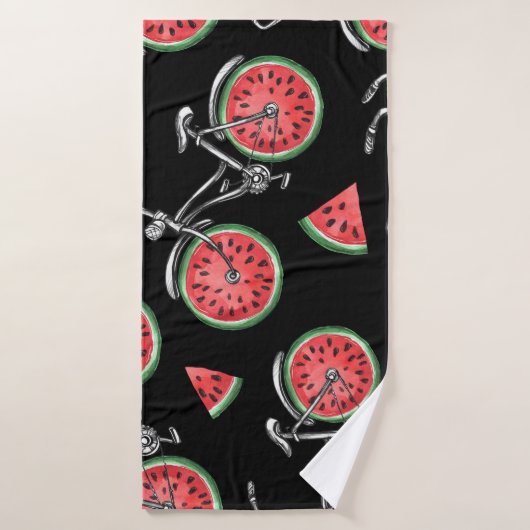 スイカ車、夏のパターン。 バスタオル (バスタオル)