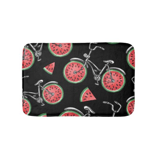 スイカ車、夏のパターン。 バスマット (正面)