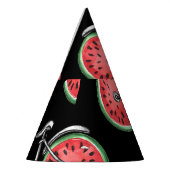 スイカ車、夏のパターン。 パーティーハット (左)