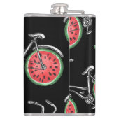 スイカ車、夏のパターン。 フラスク (裏面)