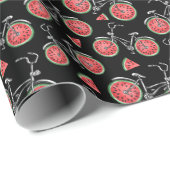 スイカ車、夏のパターン。 ラッピングペーパー (ロールコーナー)