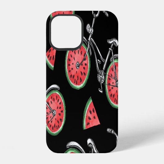 スイカ車、夏のパターン。 iPhoneケース (裏面)