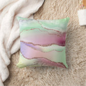 スイカ酸 | Neo Mint GreenとCassis Pink クッション (ブランケット)