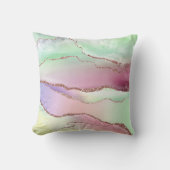 スイカ酸 | Neo Mint GreenとCassis Pink クッション (正面)