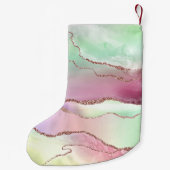 スイカ酸 | Neo Mint GreenとCassis Pink スモールクリスマスストッキング (裏面)