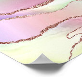 スイカ酸 | Neo Mint GreenとCassis Pink ポスター (角)