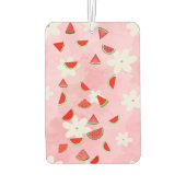 スイカ開花-おもしろい夏の花パターン» カーエアーフレッシュナー (裏面)