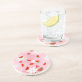スイカ開花-おもしろい夏の花パターン» コースター (側面)