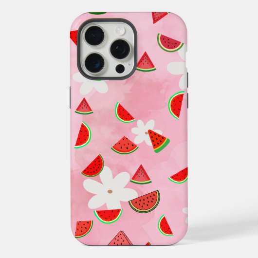 スイカ開花-おもしろい夏の花パターン» iPhoneケース (裏面)