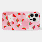 スイカ開花-おもしろい夏の花パターン» iPhoneケース (裏面横)