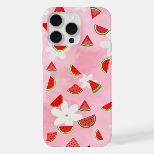 スイカ開花-おもしろい夏の花パターン» iPhoneケース (裏面)