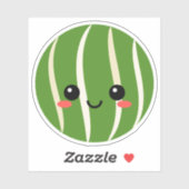 スイカ顔水瓶等のビニール貼りシール シール (シート)