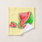 スイカ風呂タオル – 色を選択 バスタオルセット (ウォッシュタオル)