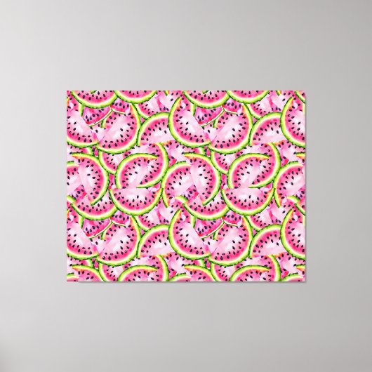 スイカ驚きのキャンバス印刷 キャンバスプリント (正面)