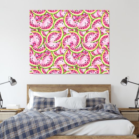 スイカ驚きのキャンバス印刷 キャンバスプリント (インサイチュ (寝室))