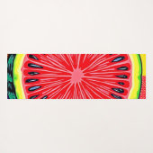 スイカ鮮やかアポップ・アートのート ヨガマット (裏面(横))