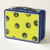 スイカ黄色（種子） メタルランチボックス (裏面)